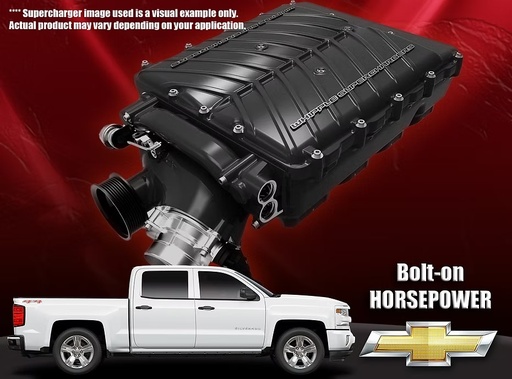 Whipple 2014-2018 TRUCK, 2015-2020 SUV | GM Truck / Chevy Truck / SUV 1500 | 6.2L | Gen 6 3.0L Supercharger Kit WK-1201-30